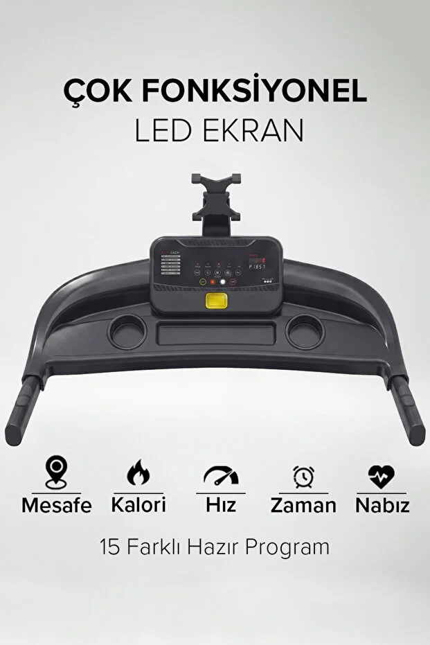Hera Koşu Bandı Eğimli, Katlanabilir, 0-10km Hız, 2 Hp Motor